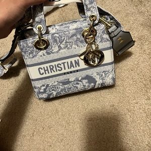 Christan dior bag in blue and white. Medium size, I have only used couple times